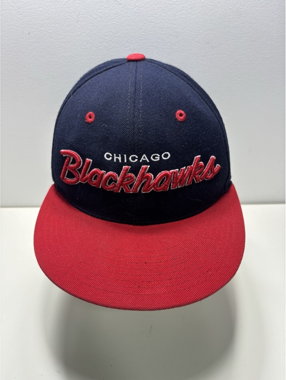 Chicago Blackhawks NHL Zephyr Retro Snapback Hat Cap Black Red
